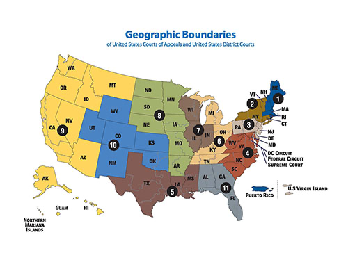 US Court Map