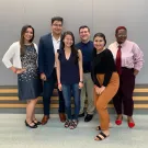 6 youth participants in the Social Media and Mental Health meeting, all standing together